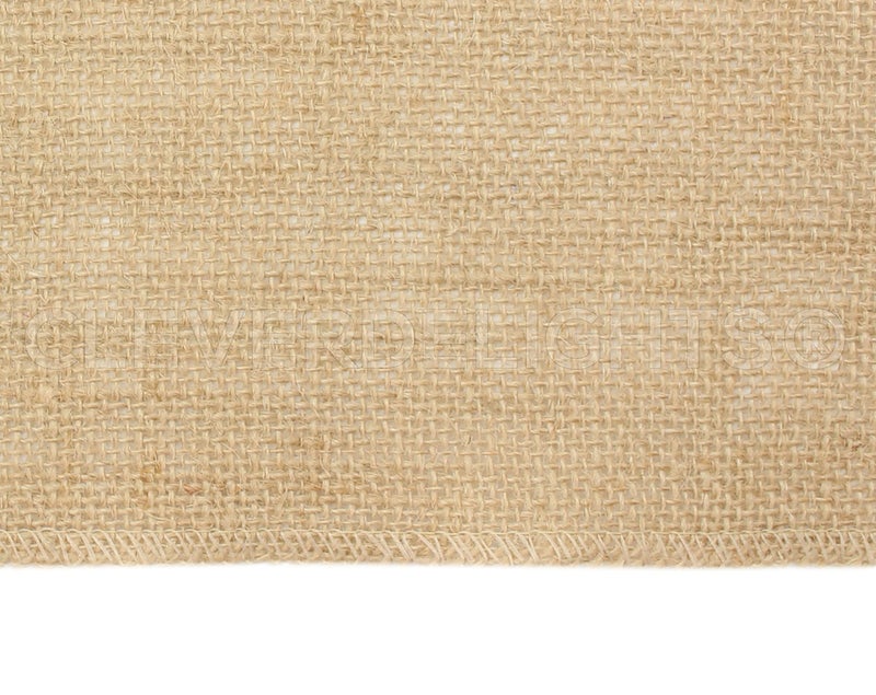 CleverDelights 9" Premium Burlap Roll - 10 Yards - No-Fray Finished Edges - Jute Burlap Fabric - 9 Inch - Image 2